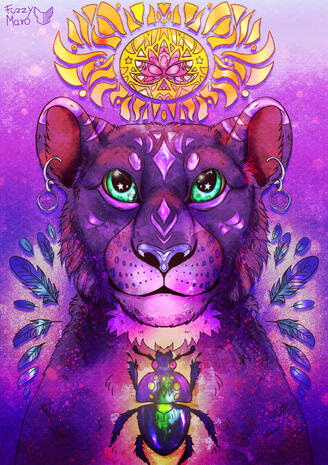 Mysterious shiny beetle