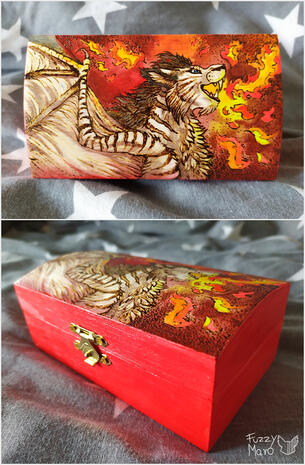 Box-burned and painted