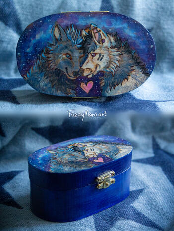 It&#39;s our day- pyrography on wooden box