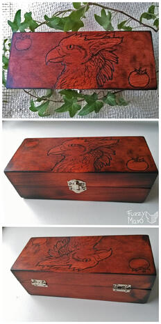 Gryphon burned on box